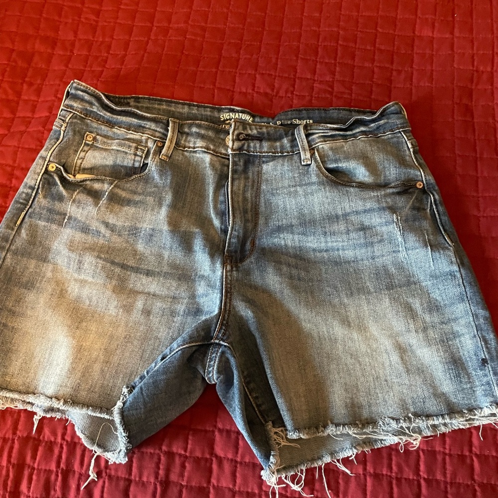 Denim cut-offs